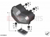 BMW Motorrad BMW 2022 C models C 400 X 21 (0C31, 0C33) LED headlight | LED headlight