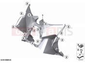 BMW Motorrad BMW 2020 C models C 400 X 21 (0C31, 0C33) Legshield bottom | Legshield bottom