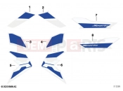 BMW Motorrad BMW 2020 C models C 400 X 21 (0C31, 0C33) Decorative tape 2 | Decorative tape 2