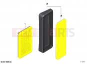 BMW Motorrad BMW 2020 C models C evolution (0C03) Rear reflector yellow front | Rear reflector yellow front
