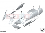 BMW Motorrad BMW 2022 C models CE04 (0C51, 0C53) Painted parts YNB5 light-white solid | Painted parts YNB5 light-white solid