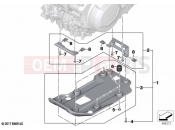 BMW Motorrad BMW 2020 F models F 750 GS (0B28) Engine guard, plastic | Engine guard, plastic