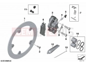 BMW Motorrad BMW 2021 F models F 750 GS (0B38) Front wheel brake | Front wheel brake