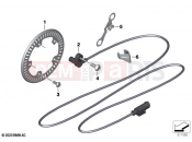 BMW Motorrad BMW 2021 F models F 750 GS (0B38) Speed sensor, front | Speed sensor, front