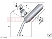 BMW Motorrad BMW 2021 F models F 750 GS (0B38) Rear silencer | Rear silencer