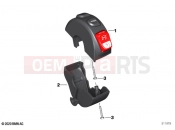 BMW Motorrad BMW 2021 F models F 750 GS (0B38) Multifunction switch right, button black | Multifunction switch right, button black