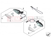BMW Motorrad BMW 2021 F models F 750 GS (0B38) Turn indicators, front | Turn indicators, front