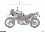 BMW Motorrad BMW 2022 F models F 850 GS (0B09, 0B19) Sticker set | Sticker set