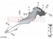 BMW Motorrad BMW 2022 F models F 850 GS (0B09, 0B19) Fairing side sections | Fairing side sections