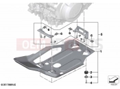 BMW Motorrad BMW 2022 F models F 850 GS (0B09, 0B19) Engine underride protection aluminium | Engine underride protection aluminium