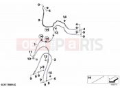 BMW Motorrad BMW 2021 F models F 850 GS (0B09, 0B19) Brake lines, front | Brake lines, front