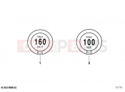 BMW Motorrad BMW 2021 F models F 850 GS (0B09, 0B19) Information plate, speed | Information plate, speed