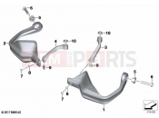 BMW Motorrad BMW 2020 F models F 850 GS (0B09, 0B19) Hand protector 2 | Hand protector 2