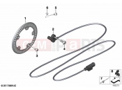 BMW Motorrad BMW 2020 F models F 850 GS (0B09, 0B19) Rotational-speed sensor, rear | Rotational-speed sensor, rear