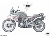 BMW Motorrad BMW 2021 F models F 850 GS (0B39) Stick-on label | Stick-on label