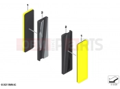 BMW Motorrad BMW 2021 F models F 850 GS (0B39) Rear reflector yellow front | Rear reflector yellow front