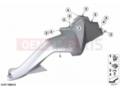 BMW Motorrad BMW 2022 F models F 850 GS Adv. (0K04) Fairing side sections | Fairing side sections