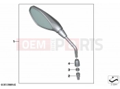 BMW Motorrad BMW 2022 F models F 850 GS Adv. (0K04) Mirror | Mirror