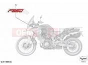 BMW Motorrad BMW 2022 F models F 850 GS Adv. (0K04) Stick-on label | Stick-on label