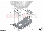BMW Motorrad BMW 2022 F models F 850 GS Adv. (0K04) Engine underride protection plastic | Engine underride protection plastic