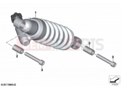 BMW Motorrad BMW 2022 F models F 850 GS Adv. (0K04) Spring strut, rear | Spring strut, rear