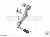 BMW Motorrad BMW 2022 F models F 850 GS Adv. (0K04) Gearshift lever, adjustable | Gearshift lever, adjustable