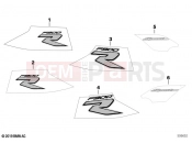 Decorative tape | Decorative tape - BMW Motorrad F 900 R (0K11, 0K13) 2022