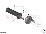 BMW Motorrad BMW 2020 F models F 900 R (0K14) Grip left / Multi-Controller | Grip left / Multi-Controller