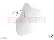 BMW Motorrad BMW 2020 F models F 900 XR (0K21, 0K23) Windscreen | Windscreen