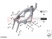 BMW Motorrad BMW 2020 F models F 900 XR (0K21, 0K23) Front frame | Front frame