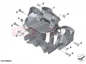 BMW Motorrad BMW 2020 F models F 900 XR (0K21, 0K23) Front panel carrier | Front panel carrier