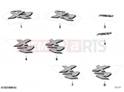BMW Motorrad BMW 2020 F models F 900 XR (0K21, 0K23) Emblems | Emblems