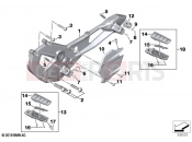 BMW Motorrad BMW 2020 F models F 900 XR (0K24) Footpeg system | Footpeg system