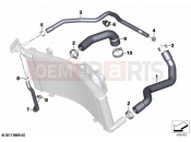 BMW Motorrad BMW 2020 F models F 900 XR (0K24) Coolant lines | Coolant lines