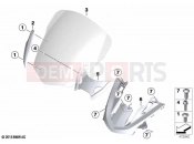 BMW Motorrad BMW 2021 K models K 1600 Bagger (0F51, 0F53) Windshield / mounting | Windshield / mounting