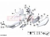BMW Motorrad BMW 2021 K models K 1600 Bagger (0F51, 0F53) Upper trim section | Upper trim section