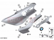 BMW Motorrad BMW 2021 K models K 1600 Bagger (0F51, 0F53) Fairing side section, front | Fairing side section, front