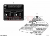 BMW Motorrad BMW 2021 K models K 1600 Bagger (0F51, 0F53) Label 