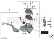 BMW Motorrad BMW 2021 K models K 1600 Bagger (0F51, 0F53) Handbrake control assembly | Handbrake control assembly