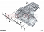 BMW Motorrad BMW 2021 K models K 1600 Bagger (0F51, 0F53) Screw con.f.engine housing lower section | Screw con.f.engine housing lower section