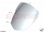 BMW Motorrad BMW 2021 K models K 1600 Bagger (0F51, 0F53) Windshield, comfort | Windshield, comfort