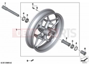 BMW Motorrad BMW 2021 K models K 1600 Bagger (0F51, 0F53) Cast rim, front | Cast rim, front