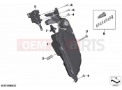 BMW Motorrad BMW 2021 K models K 1600 Bagger (0F51, 0F53) Storage compartment, audio system | Storage compartment, audio system