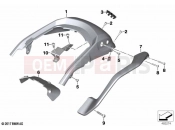 BMW Motorrad BMW 2021 K models K 1600 Bagger (0F51, 0F53) Rear trim panel with grab handle | Rear trim panel with grab handle