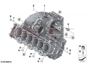 BMW Motorrad BMW 2021 K models K 1600 Bagger (0F51, 0F53) Engine housing | Engine housing