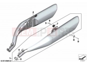 BMW Motorrad BMW 2021 K models K 1600 Bagger (0F51, 0F53) Muffler system | Muffler system