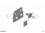 BMW Motorrad BMW 2021 K models K 1600 Bagger (0F51, 0F53) Plug-in connection bracket 2 | Plug-in connection bracket 2