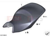 BMW Motorrad BMW 2021 K models K 1600 Bagger 22 (0F61, 0F63) Seat bench 2 | Seat bench 2