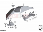 BMW Motorrad BMW 2020 K models K 1600 Bagger 22 (0F61, 0F63) Covers rear speaker | Covers rear speaker