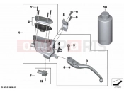BMW Motorrad BMW 2020 K models K 1600 Bagger 22 (0F61, 0F63) Clutch control assembly | Clutch control assembly